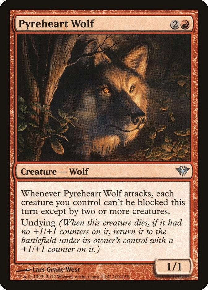 Image for Pyreheart Wolf (101) - Magic: The Gathering