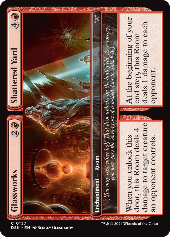 Image for Glassworks // Shattered Yard (137) - Magic: The Gathering