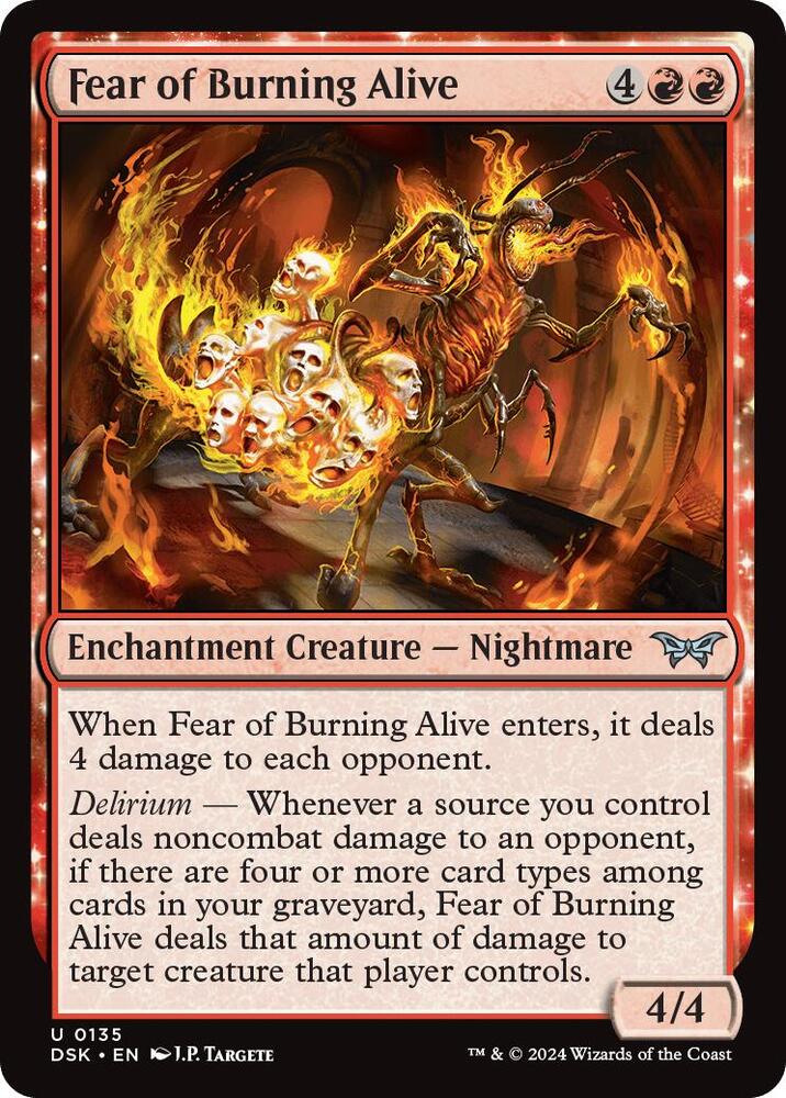Image for Fear of Burning Alive (135) - Magic: The Gathering