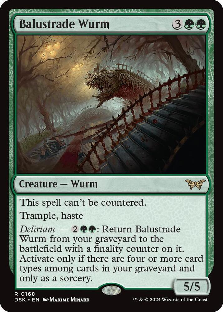 Image for Balustrade Wurm (168) - Magic: The Gathering