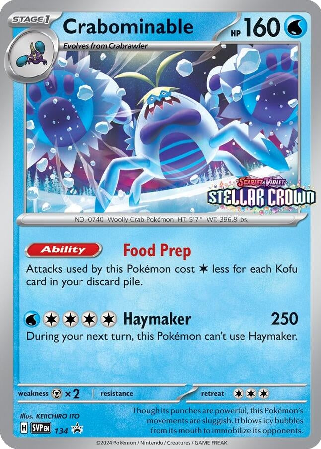 Image for Crabominable - 134 (Prerelease) (134) (SVP) - Pokemon