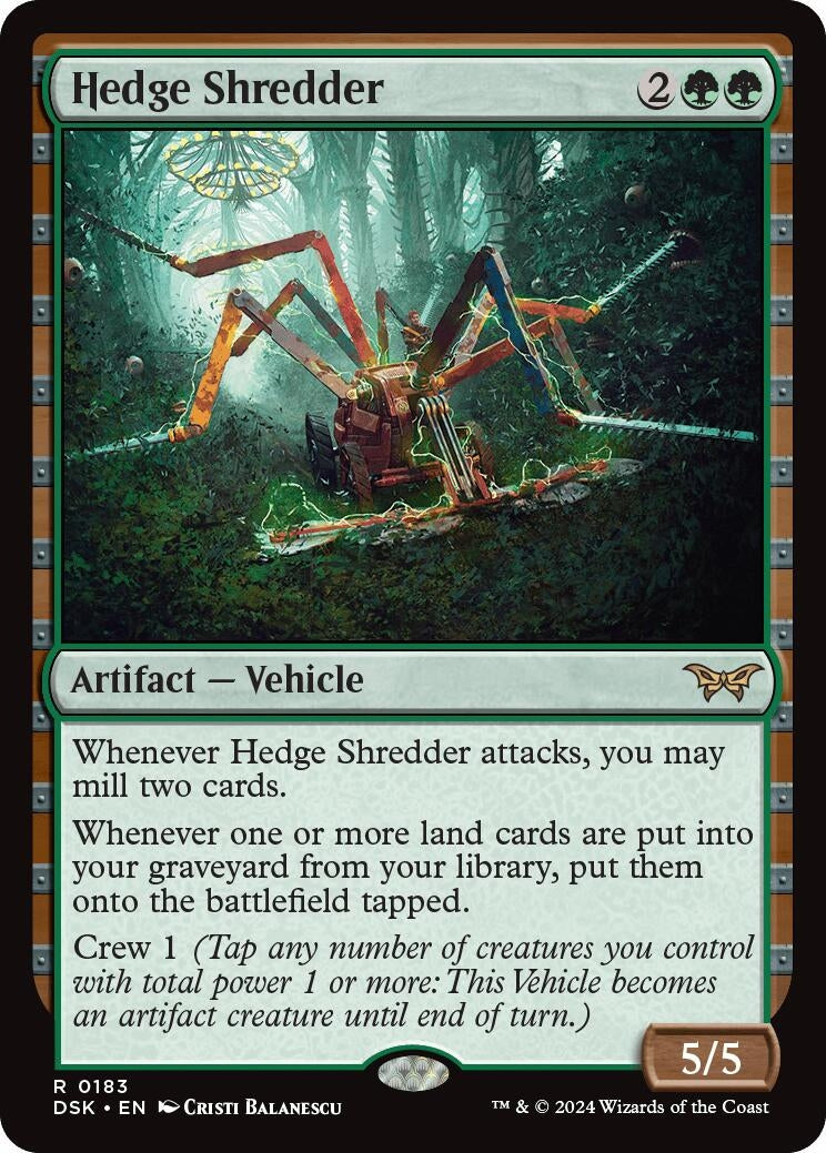 Image for Hedge Shredder (183) - Magic: The Gathering