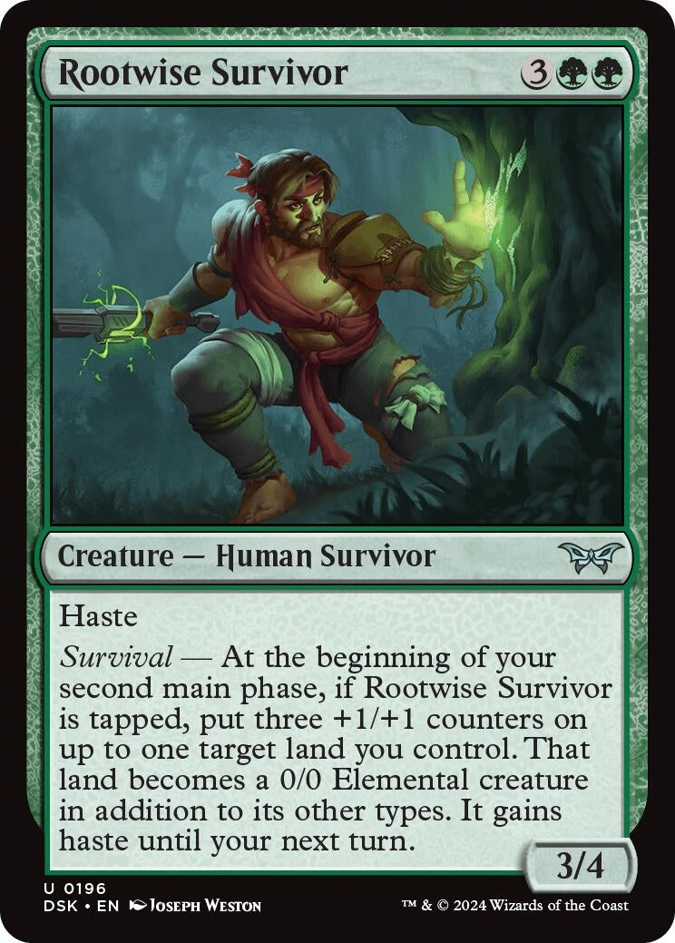 Image for Rootwise Survivor (196) - Magic: The Gathering