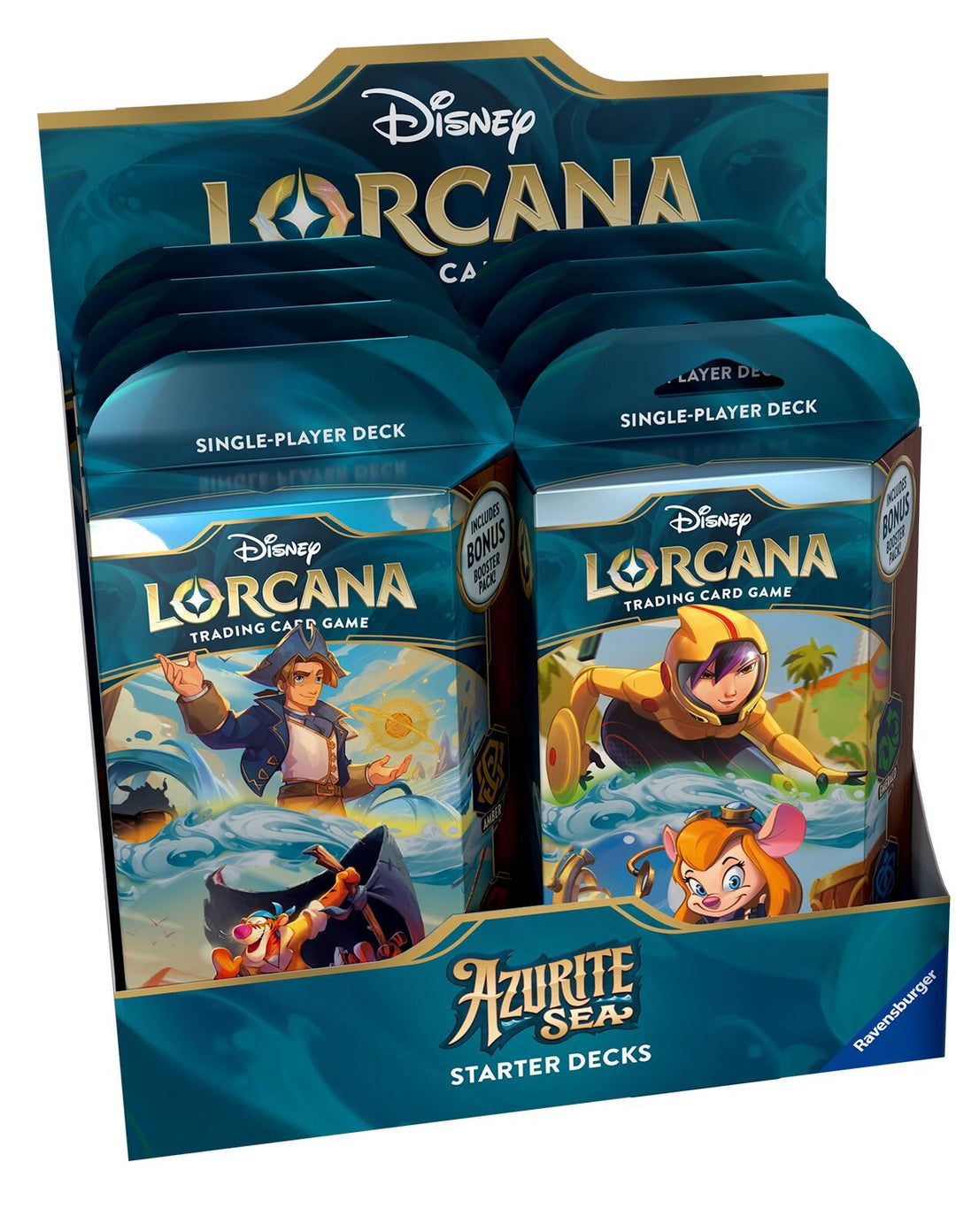 Image for Disney Lorcana: Azurite Sea Starter Deck Display - Disney Lorcana
