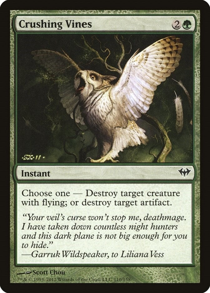Image for Crushing Vines (110) - Magic: The Gathering