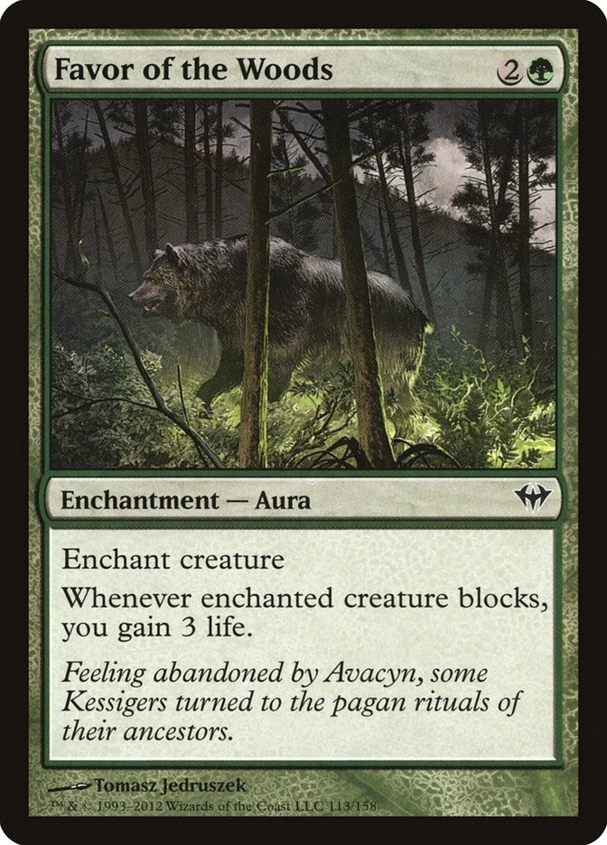 Image for Favor of the Woods (113) (DKA) - Magic: The Gathering