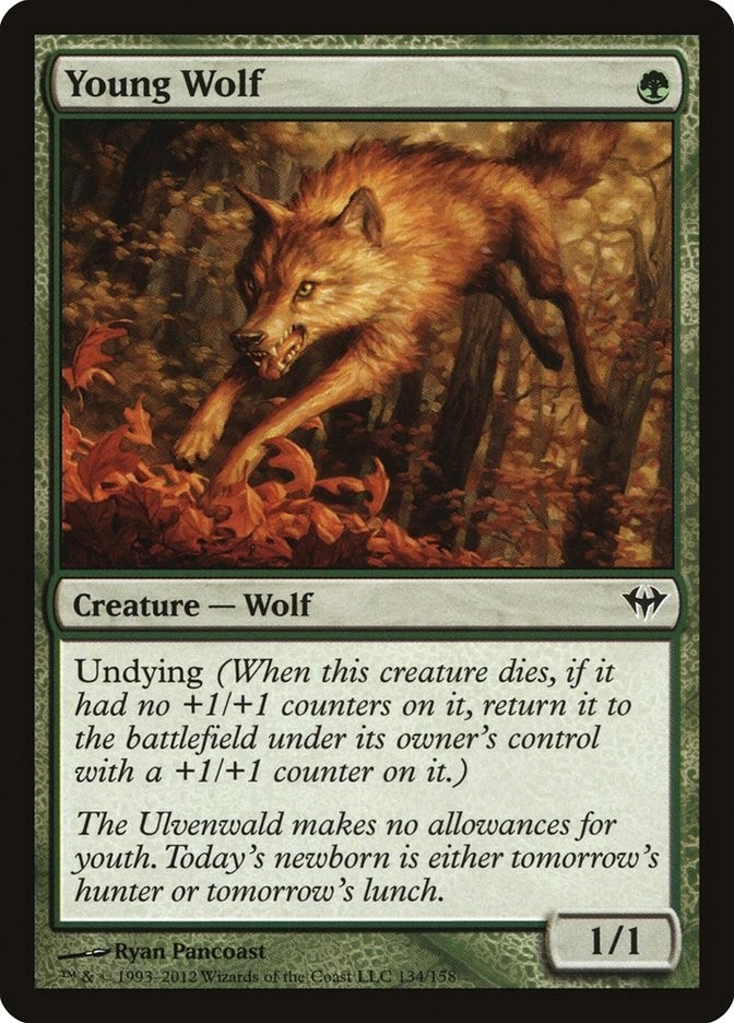 Image for Young Wolf (134) (DKA) - Magic: The Gathering