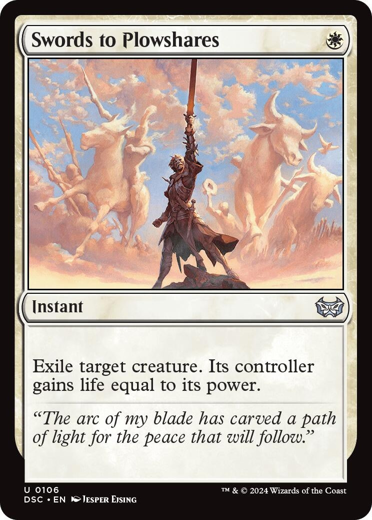 Image for Swords to Plowshares (106) (DSC) - Magic: The Gathering