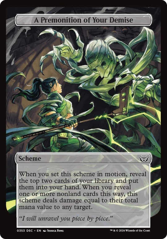 Image for A Premonition of Your Demise (Full Art) (353) (A:DSC) - Magic: The Gathering