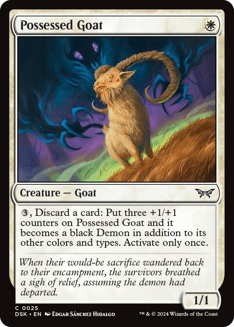 Image for Possessed Goat (25) - Magic: The Gathering