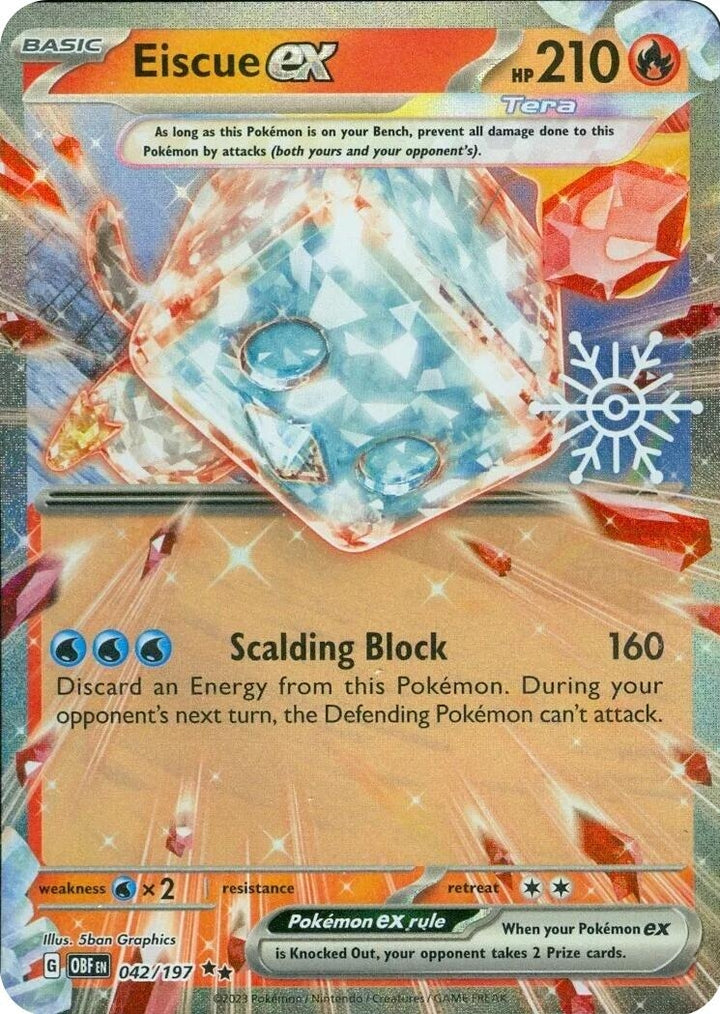 Image for Eiscue ex (Holiday Calendar) (042/197) (MCAP) - Pokemon
