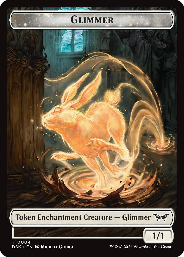Image for Glimmer // Manifest Double-Sided Token (4 // 18) - Magic: The Gathering