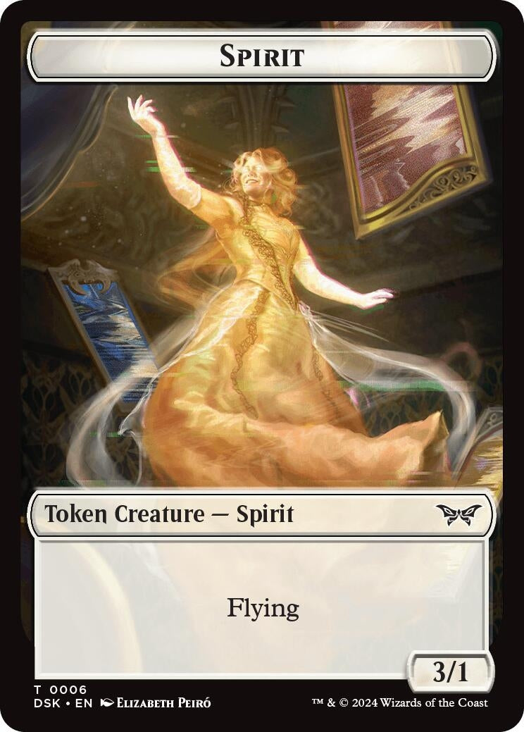 Image for Spirit (0006) // Manifest Double-Sided Token (6 // 18) - Magic: The Gathering