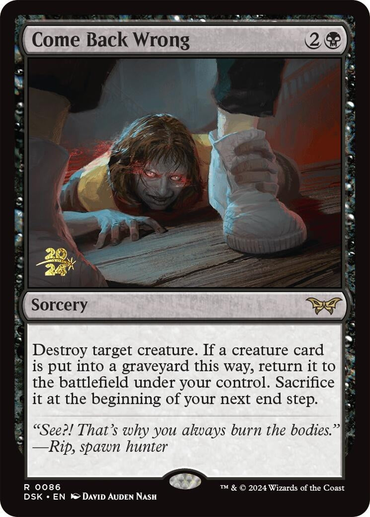 Image for Come Back Wrong (0086) (86) - Magic: The Gathering