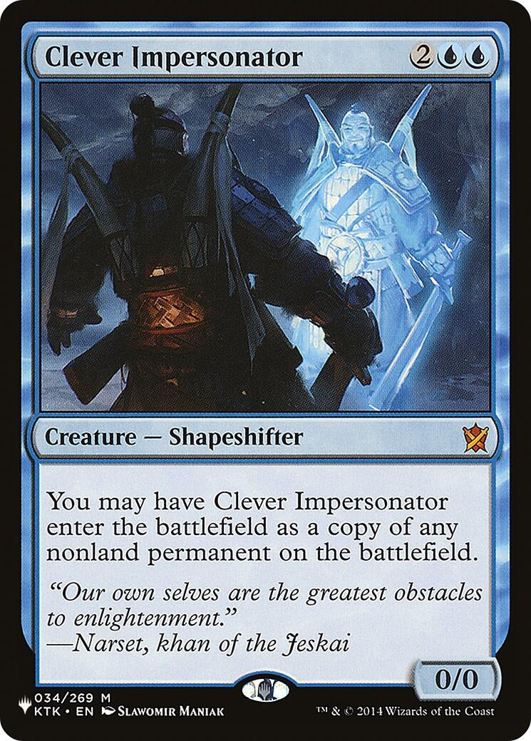 Image for Clever Impersonator (034/269) (LIST) - Magic: The Gathering