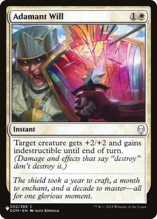 Image for Adamant Will (002/269) (LIST) - Magic: The Gathering