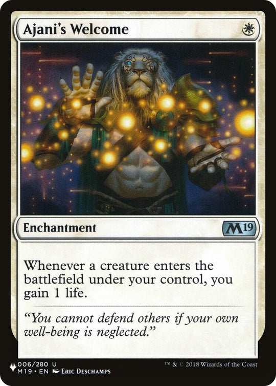 Image for Ajani's Welcome (006/280) (LIST) - Magic: The Gathering