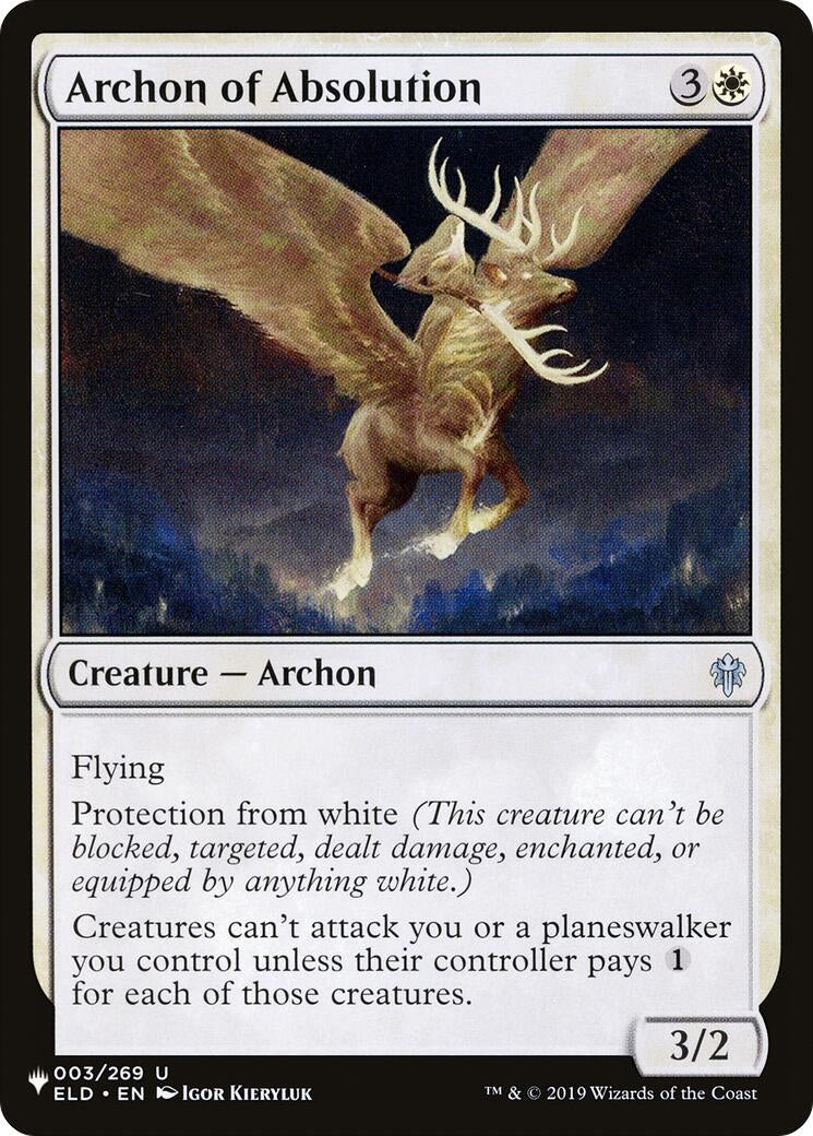 Image for Archon of Absolution (003/269) (LIST) - Magic: The Gathering