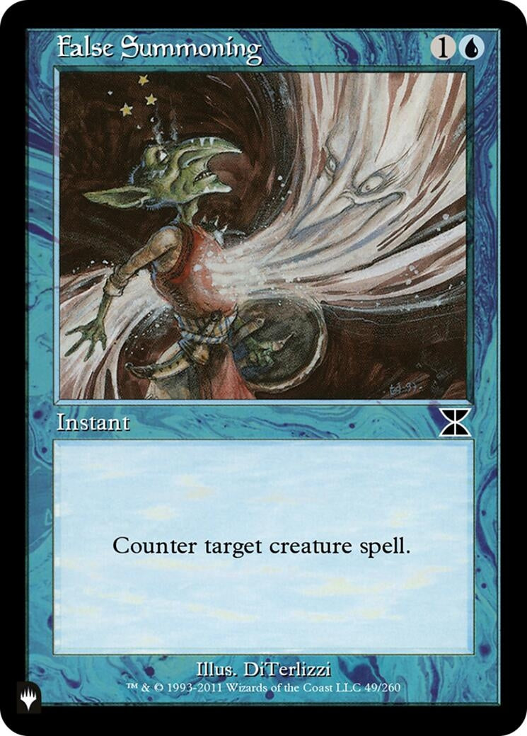 Image for False Summoning (49/260) - Magic: The Gathering