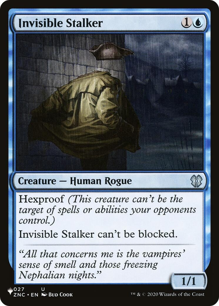 Image for Invisible Stalker (ZNC) (027) (LIST) - Magic: The Gathering