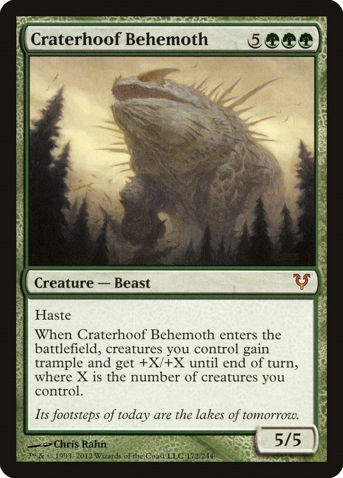 Image for Craterhoof Behemoth (172) (AVR) - Magic: The Gathering