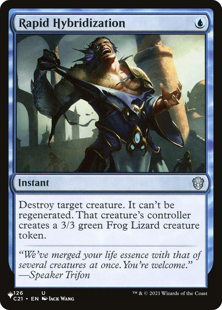 Image for Rapid Hybridization (C21) (126/081) (LIST) - Magic: The Gathering
