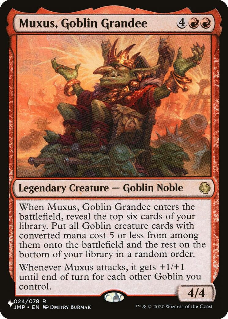Image for Muxus, Goblin Grandee (024/078) - Magic: The Gathering