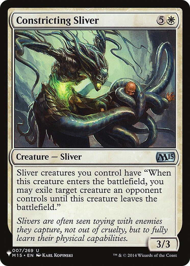Image for Constricting Sliver (007/269) (LIST) - Magic: The Gathering