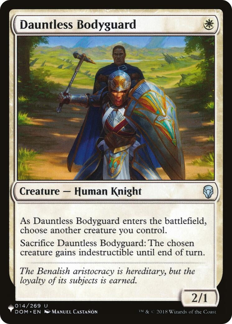 Image for Dauntless Bodyguard (014/269) (LIST) - Magic: The Gathering
