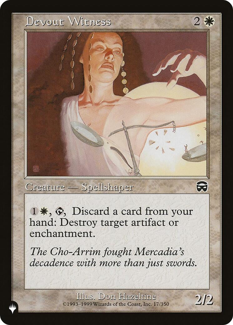 Image for Devout Witness (17/350) - Magic: The Gathering