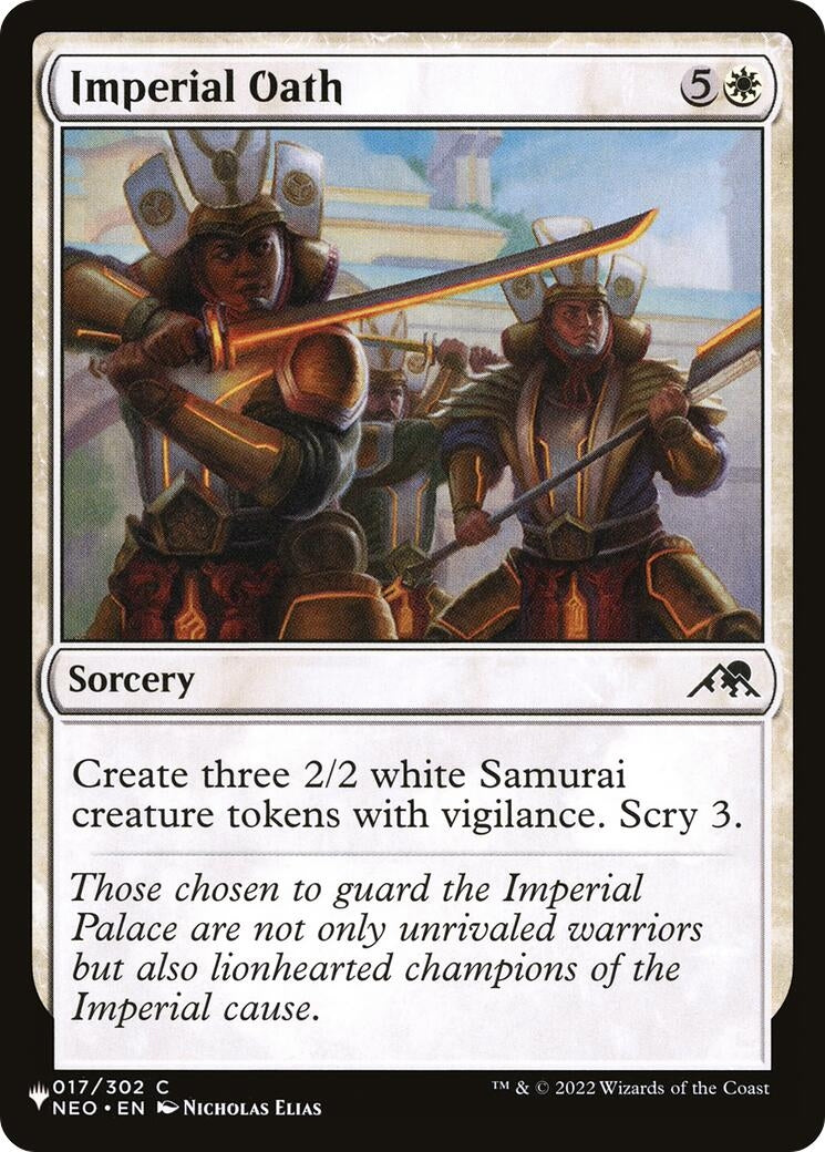 Image for Imperial Oath (017/302) (LIST) - Magic: The Gathering