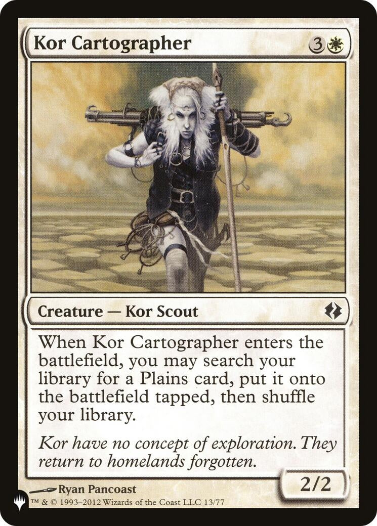 Image for Kor Cartographer (13/77) (LIST) - Magic: The Gathering