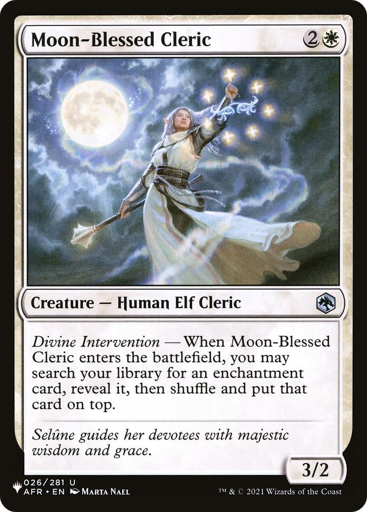 Image for Moon-Blessed Cleric (026/281) (LIST) - Magic: The Gathering