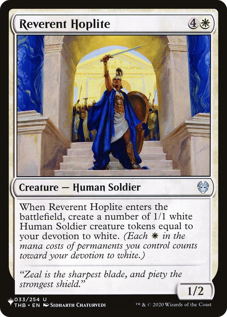 Image for Reverent Hoplite (033/254) - Magic: The Gathering