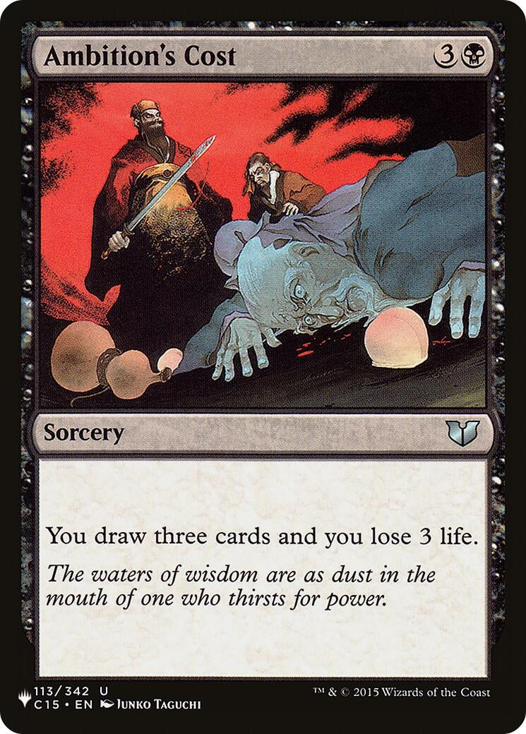 Image for Ambition's Cost (113/342) (LIST) - Magic: The Gathering