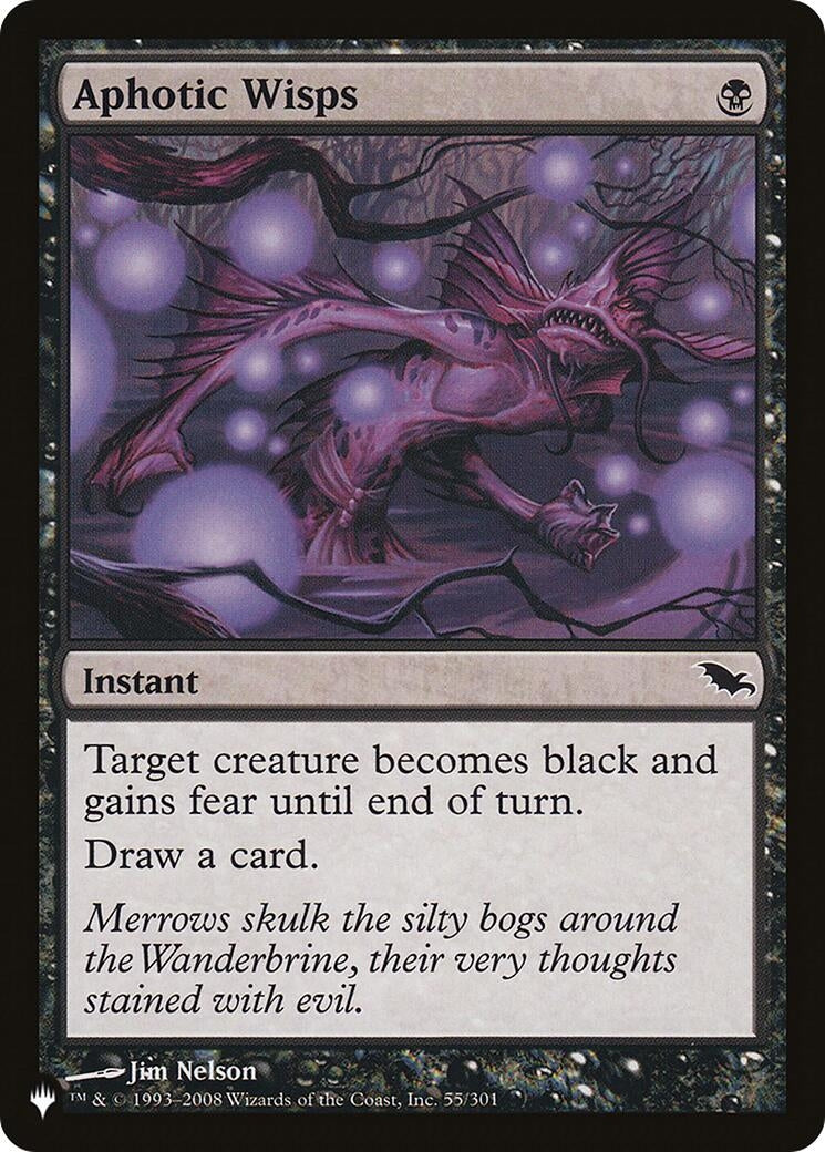 Image for Aphotic Wisps (55/301) (LIST) - Magic: The Gathering