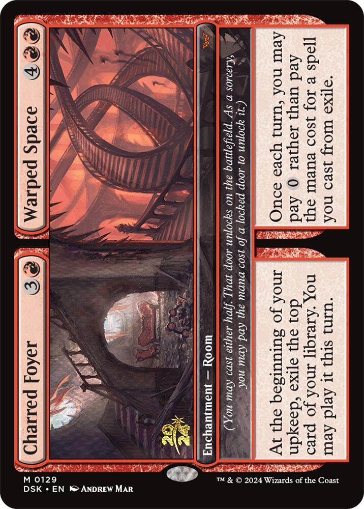 Image for Charred Foyer // Warped Space (129) - Magic: The Gathering