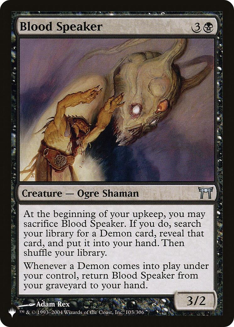 Image for Blood Speaker (103/306) (LIST) - Magic: The Gathering