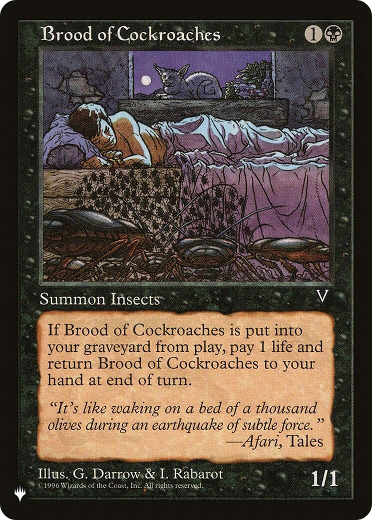 Image for Brood of Cockroaches (LIST) - Magic: The Gathering