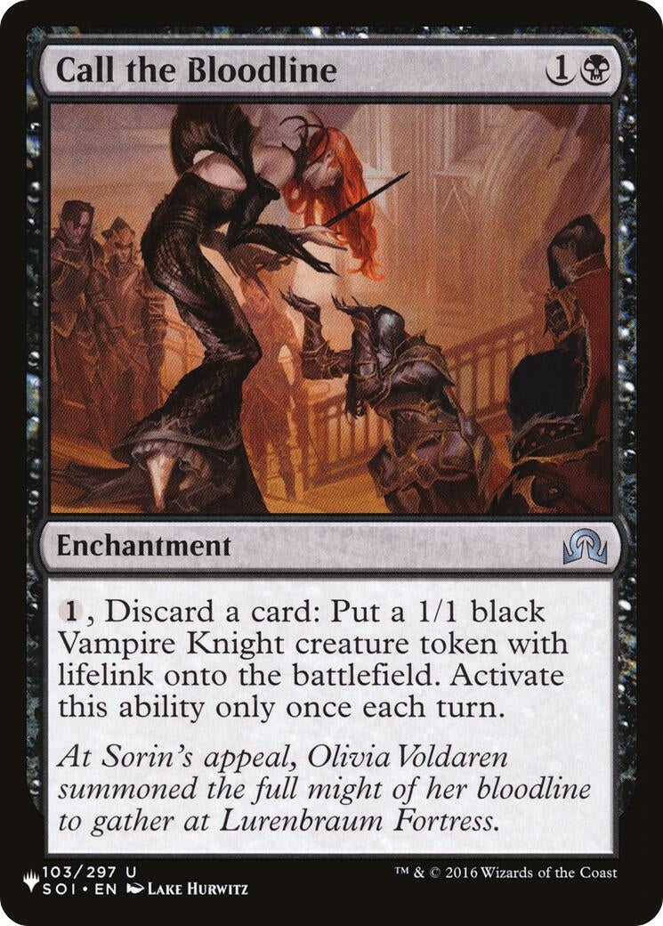 Image for Call the Bloodline (103/297) (LIST) - Magic: The Gathering
