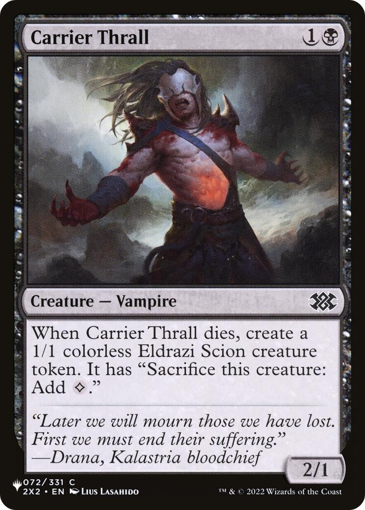 Image for Carrier Thrall (072/024) (LIST) - Magic: The Gathering