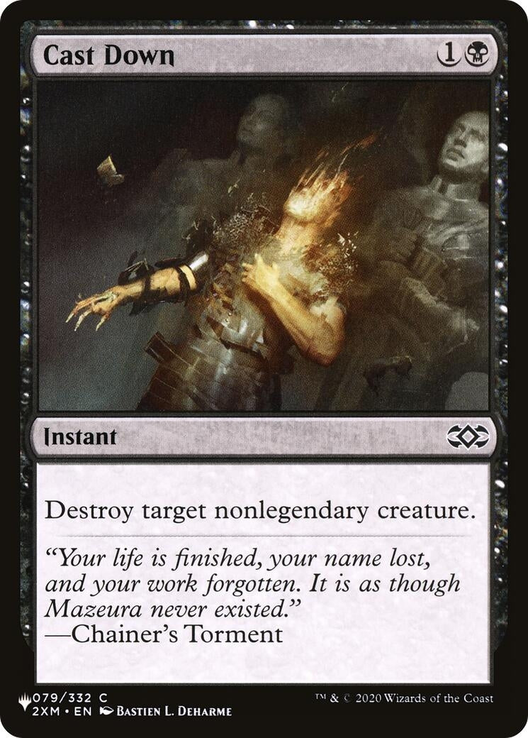 Image for Cast Down (2XM) (079/332) (LIST) - Magic: The Gathering