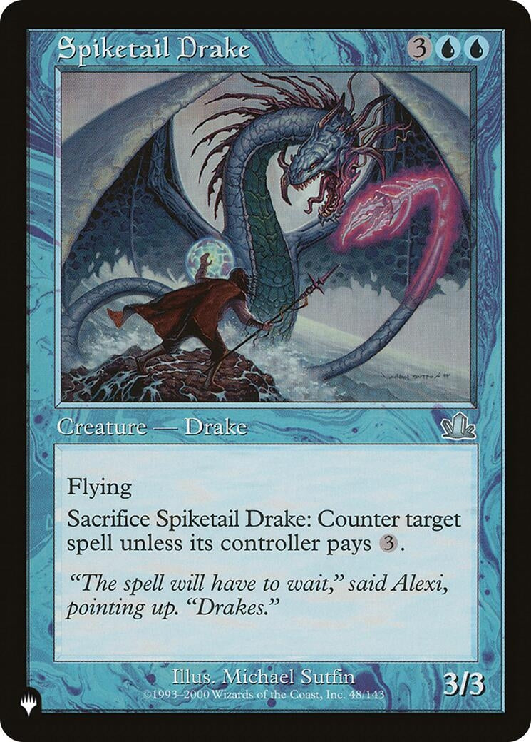 Image for Spiketail Drake (48/143) (LIST) - Magic: The Gathering