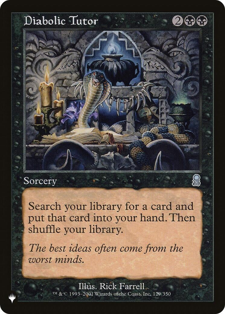 Image for Diabolic Tutor (129/350) - Magic: The Gathering