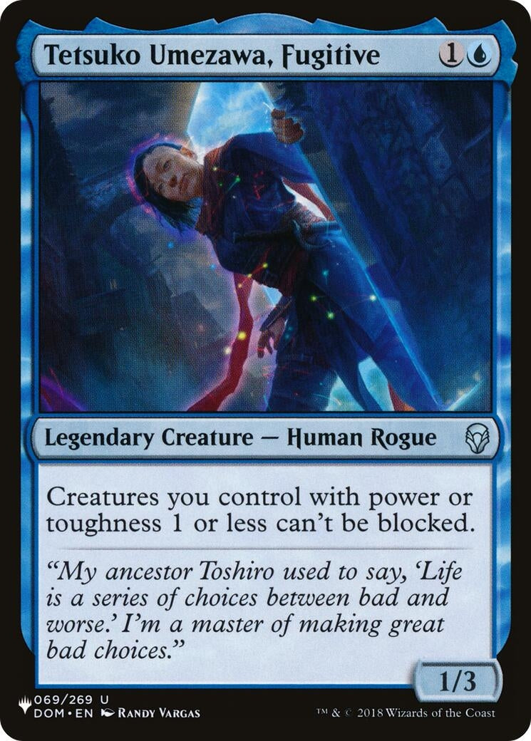 Image for Tetsuko Umezawa, Fugitive (DOM) (069/269) (LIST) - Magic: The Gathering