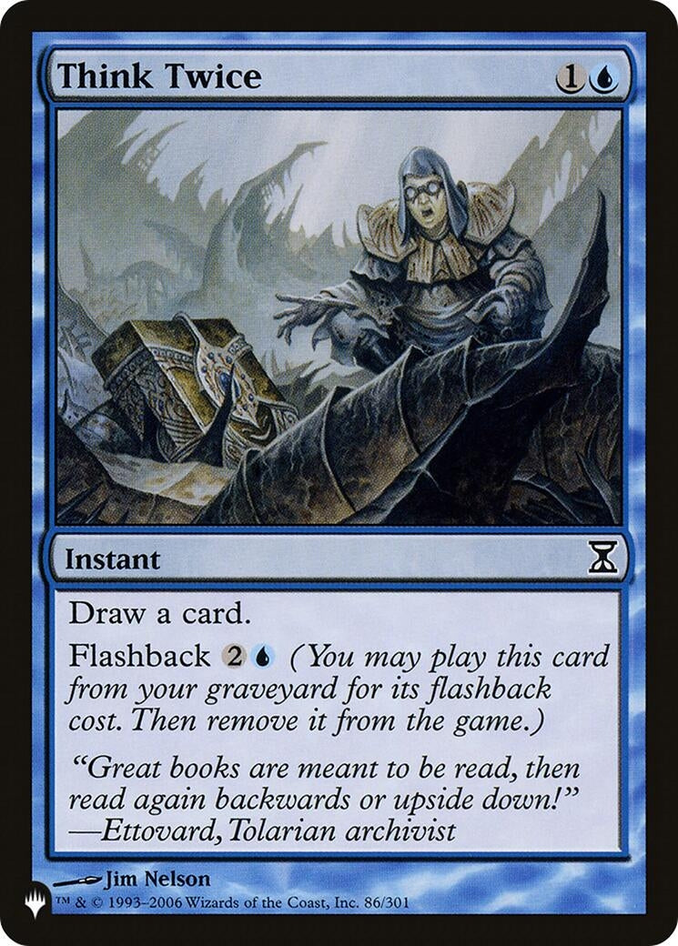Image for Think Twice (86/301) (LIST) - Magic: The Gathering