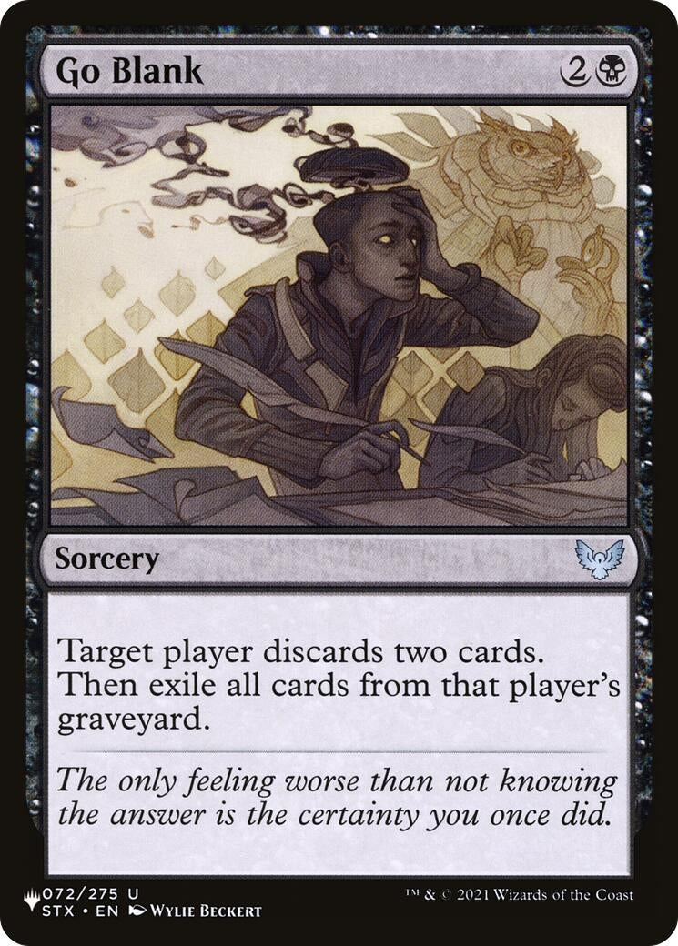 Image for Go Blank (072/275) (LIST) - Magic: The Gathering