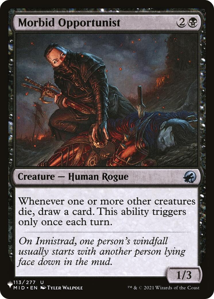 Image for Morbid Opportunist (113/277) (LIST) - Magic: The Gathering