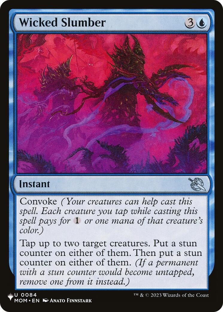 Image for Wicked Slumber (0084) (LIST) - Magic: The Gathering