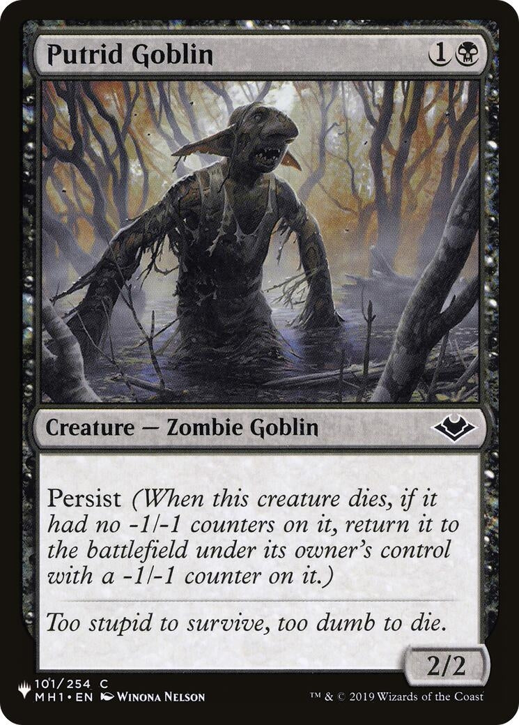Image for Putrid Goblin (101/254) - Magic: The Gathering
